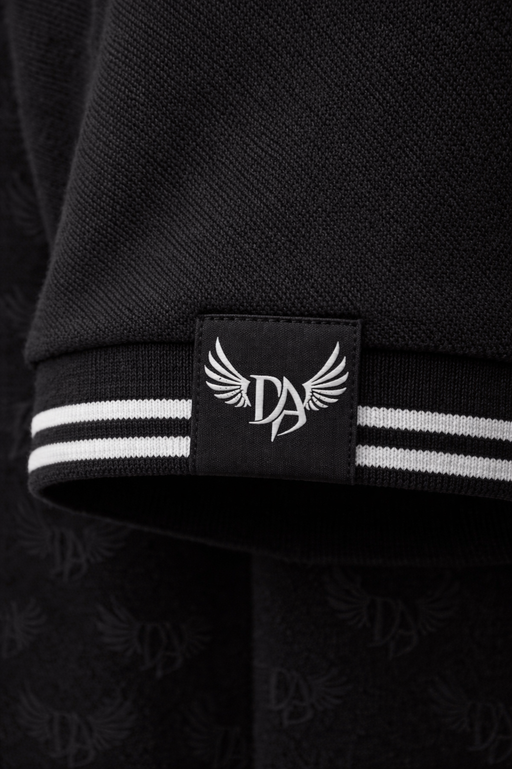 Demonic Angel™️ Signature Polo Black Monogram Edition